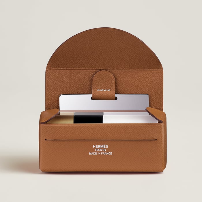 Gold Lipstick Case With Mirror