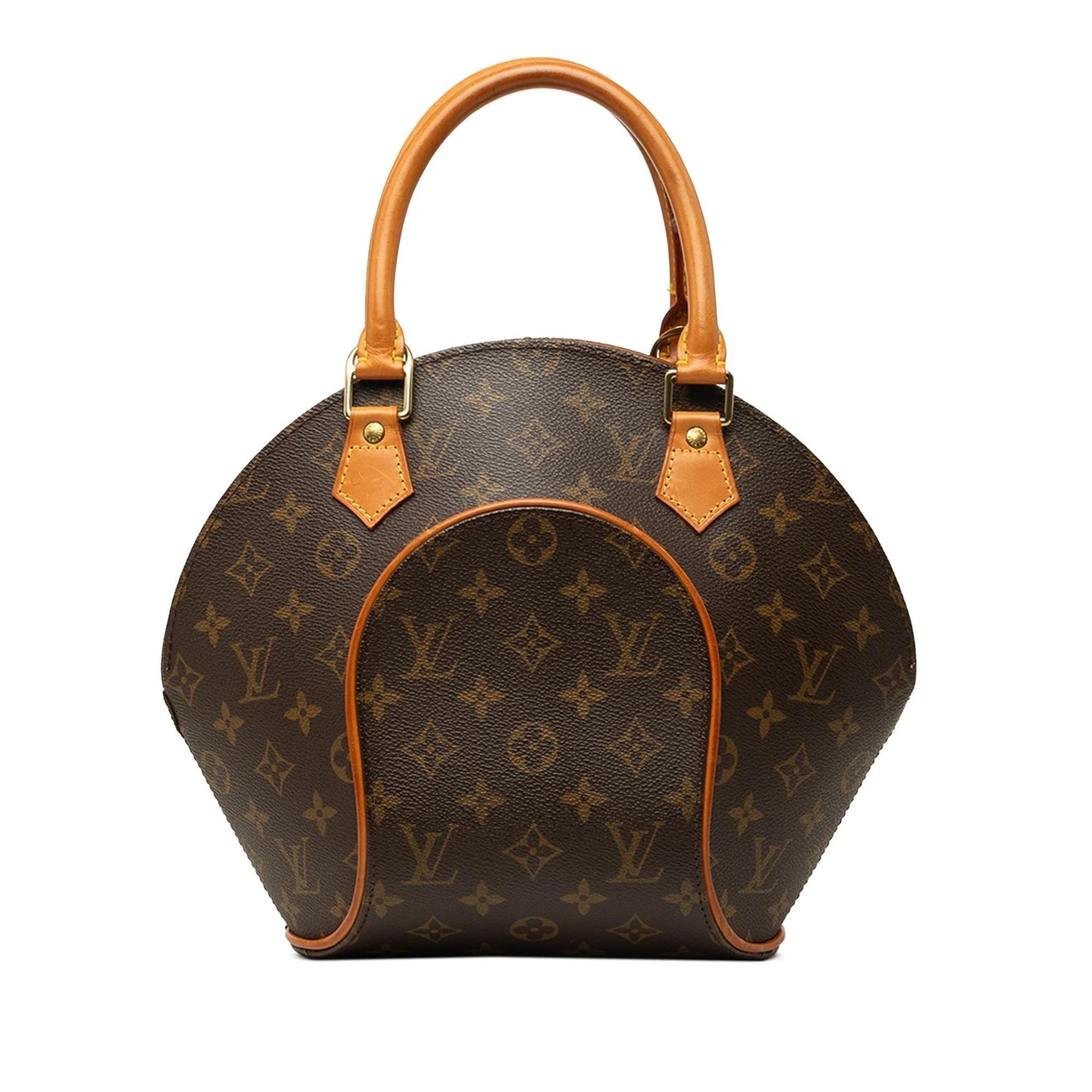 Ellipse leather handbag
