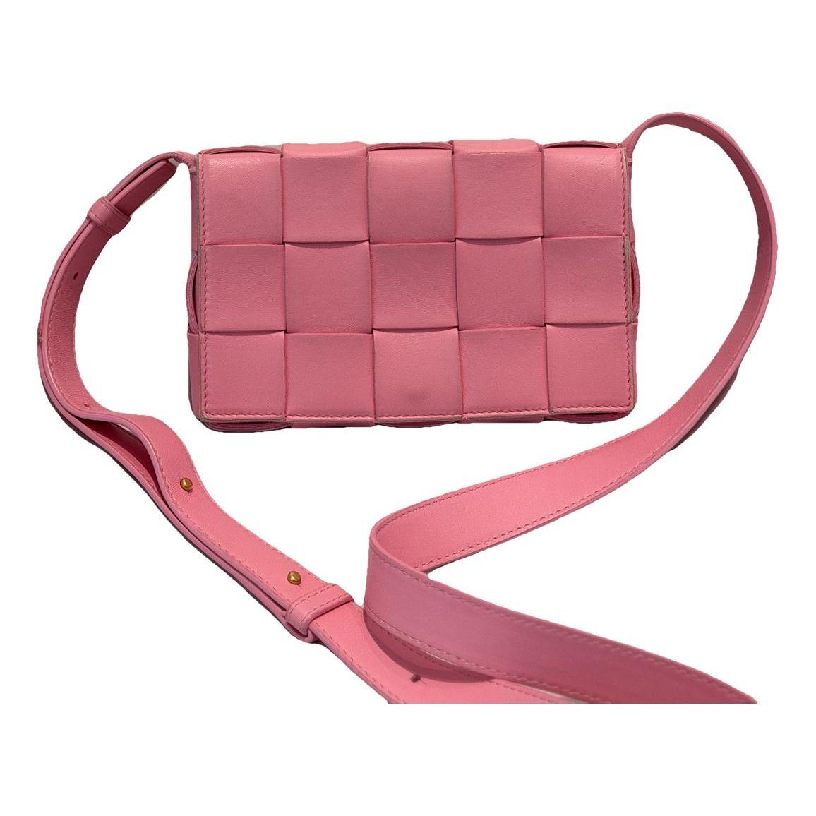 Cassette leather handbag