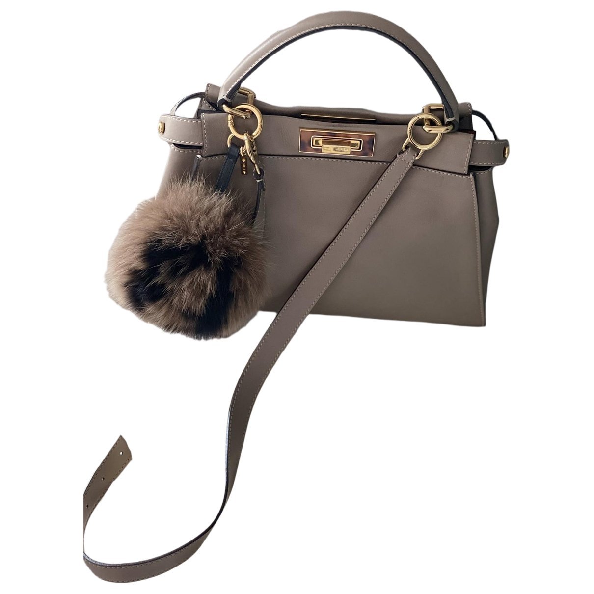 Peekaboo leather handbag