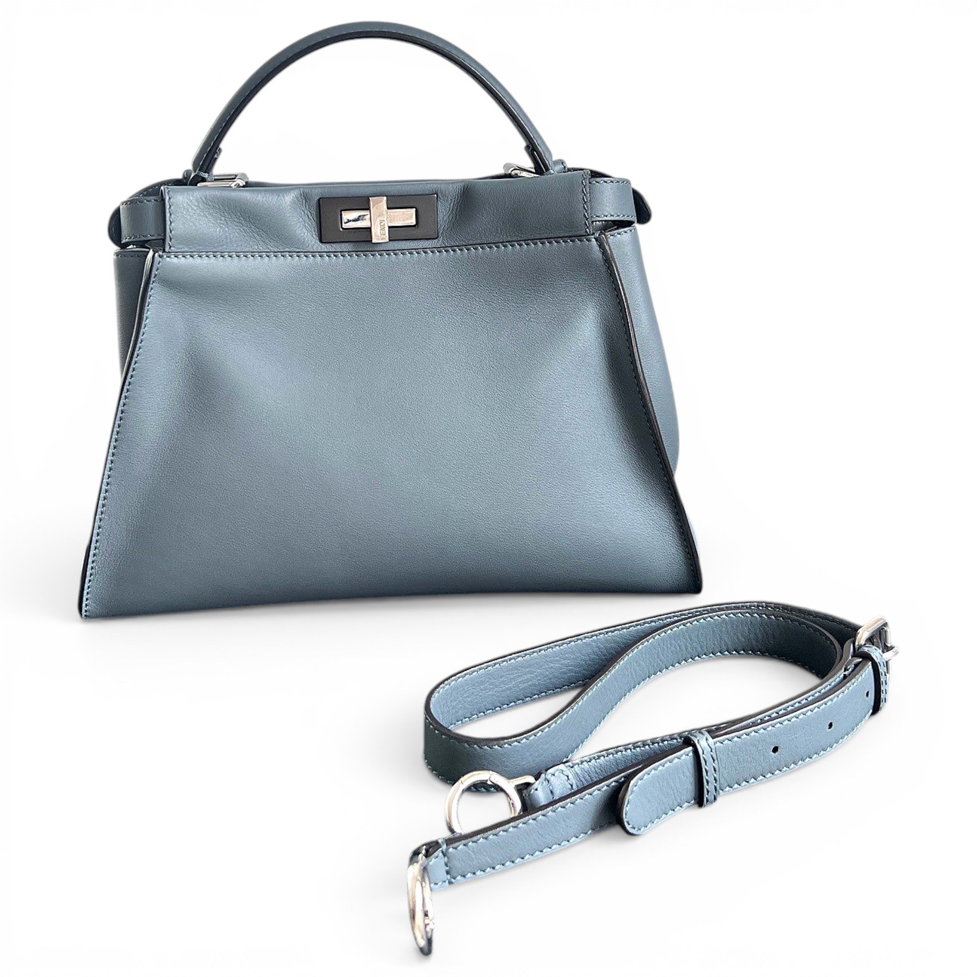 Peekaboo leather handbag