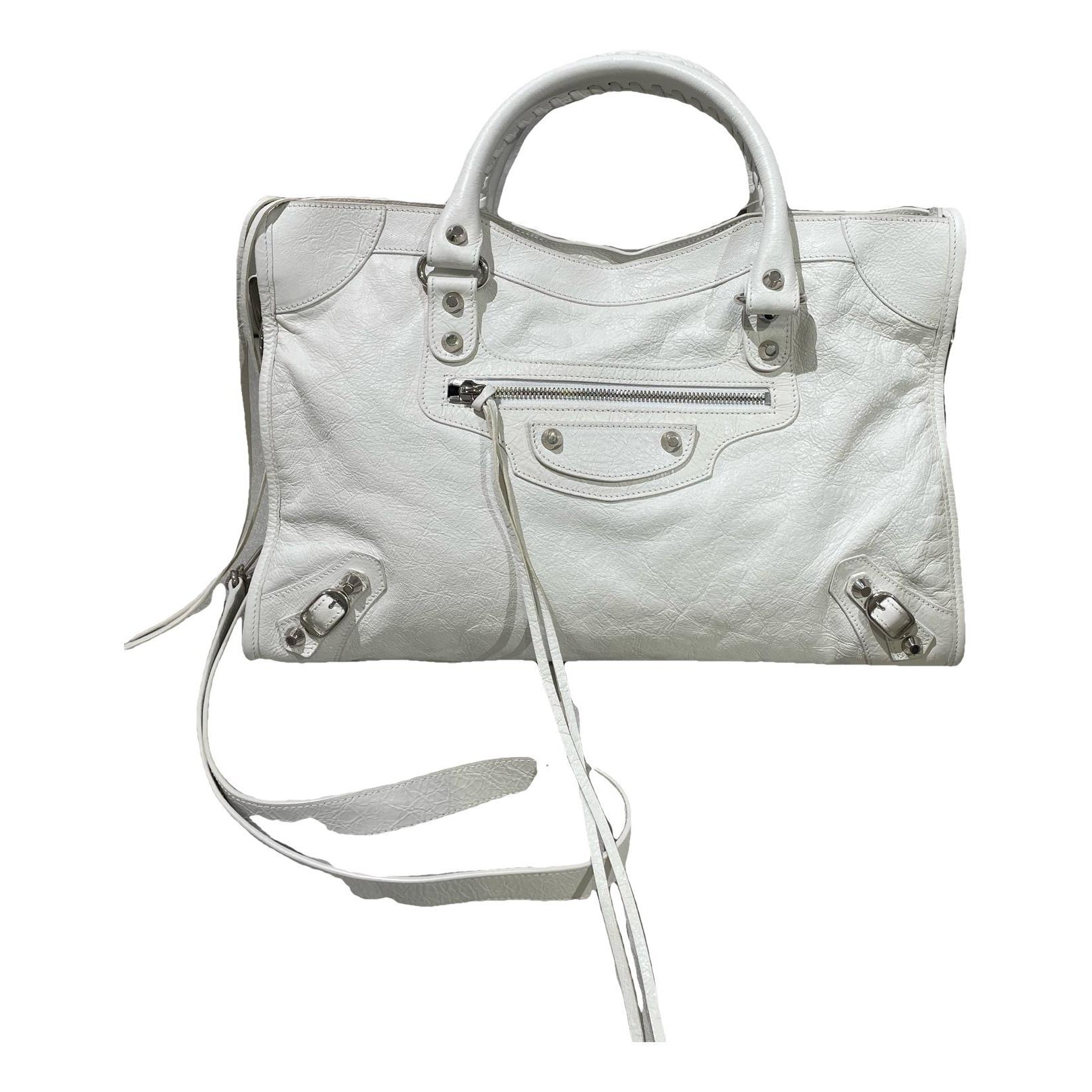 Classic Metalic leather handbag
