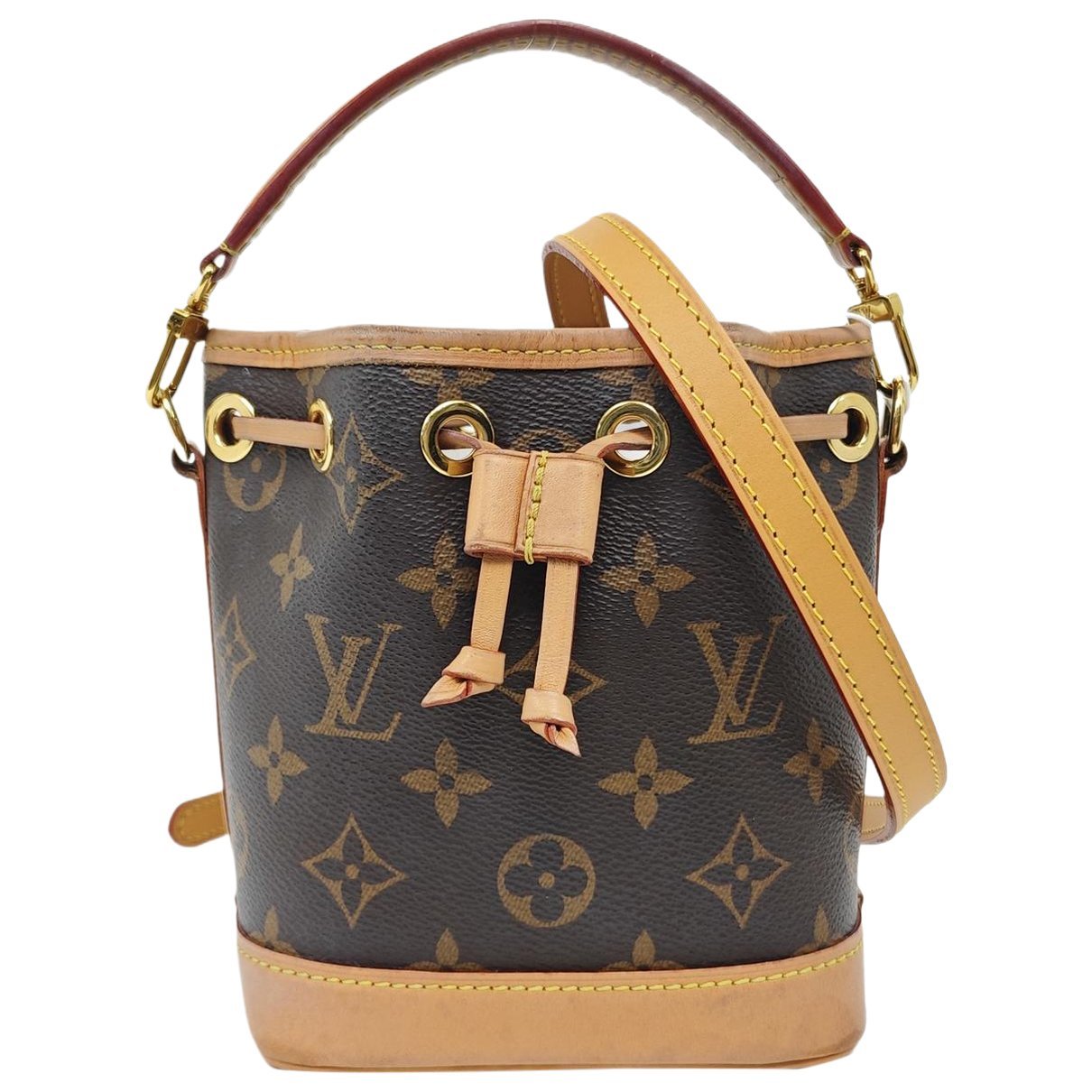 Nano Noé leather handbag