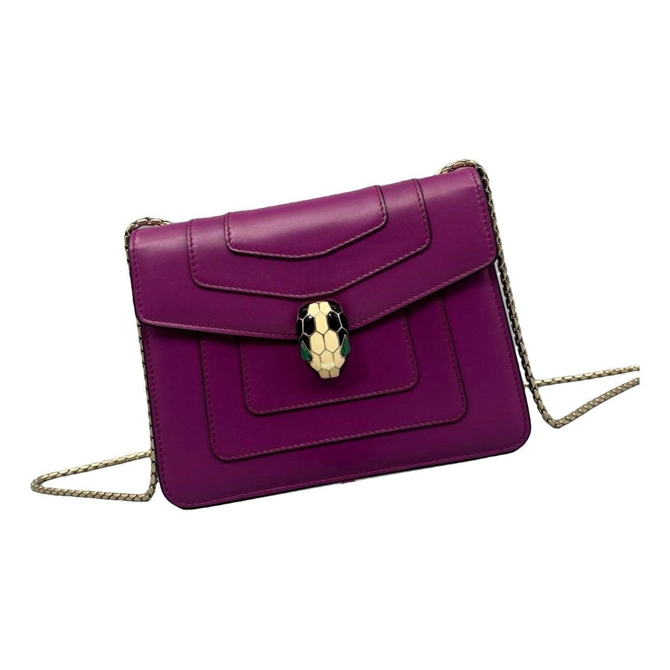 Serpenti leather handbag