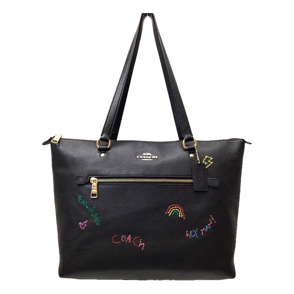 Leather tote