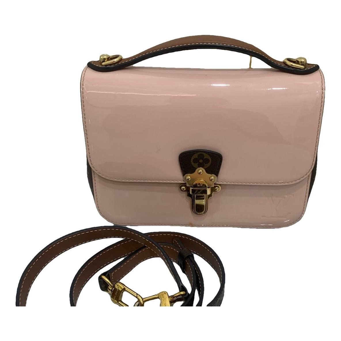 Cherrywood leather handbag