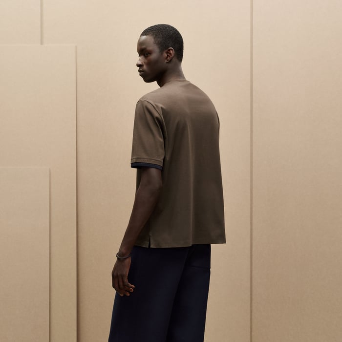Taupe "Sellier" T-shirt