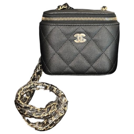 Vanity leather handbag