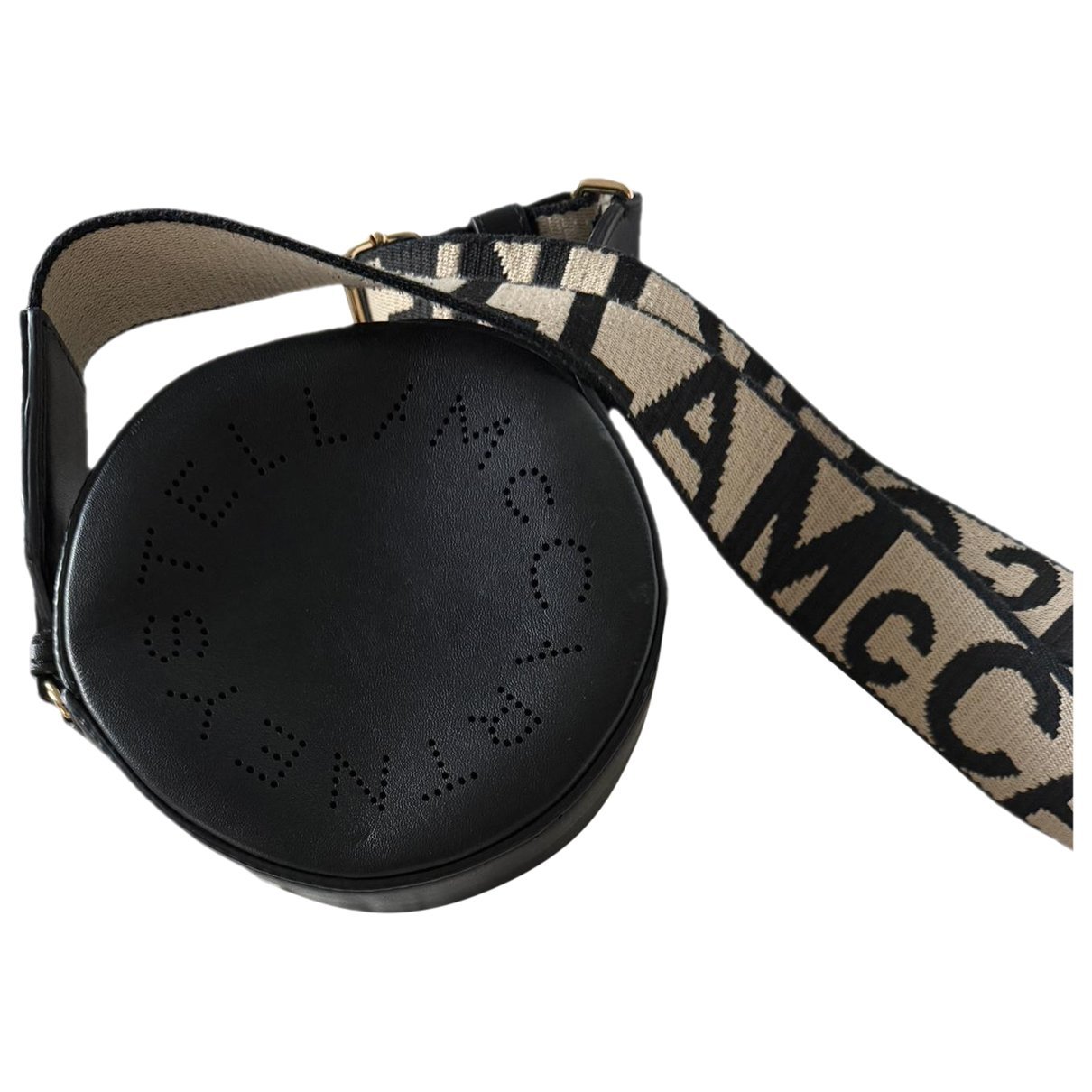 Logo vegan leather crossbody bag
