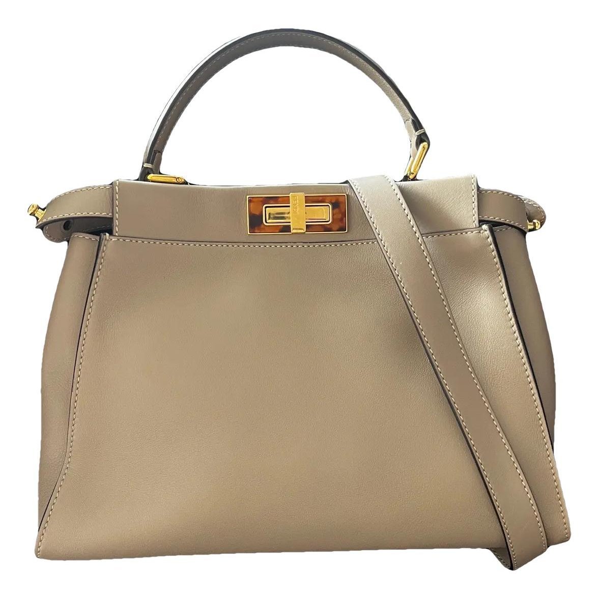Peekaboo leather handbag