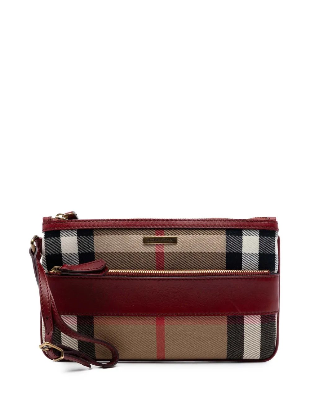 2000-2017 House Check Canvas Wristlet clutch bag