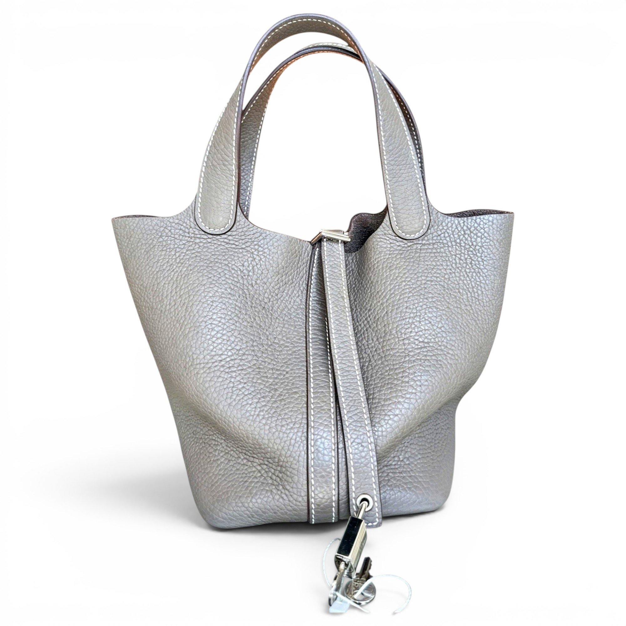 Picotin leather handbag