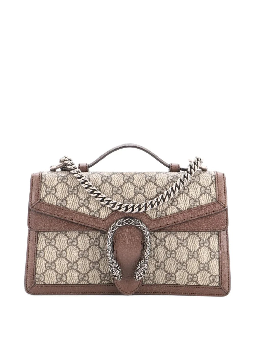 Dionysus Top Handle Chain Bag GG Coated Canvas Small satchel