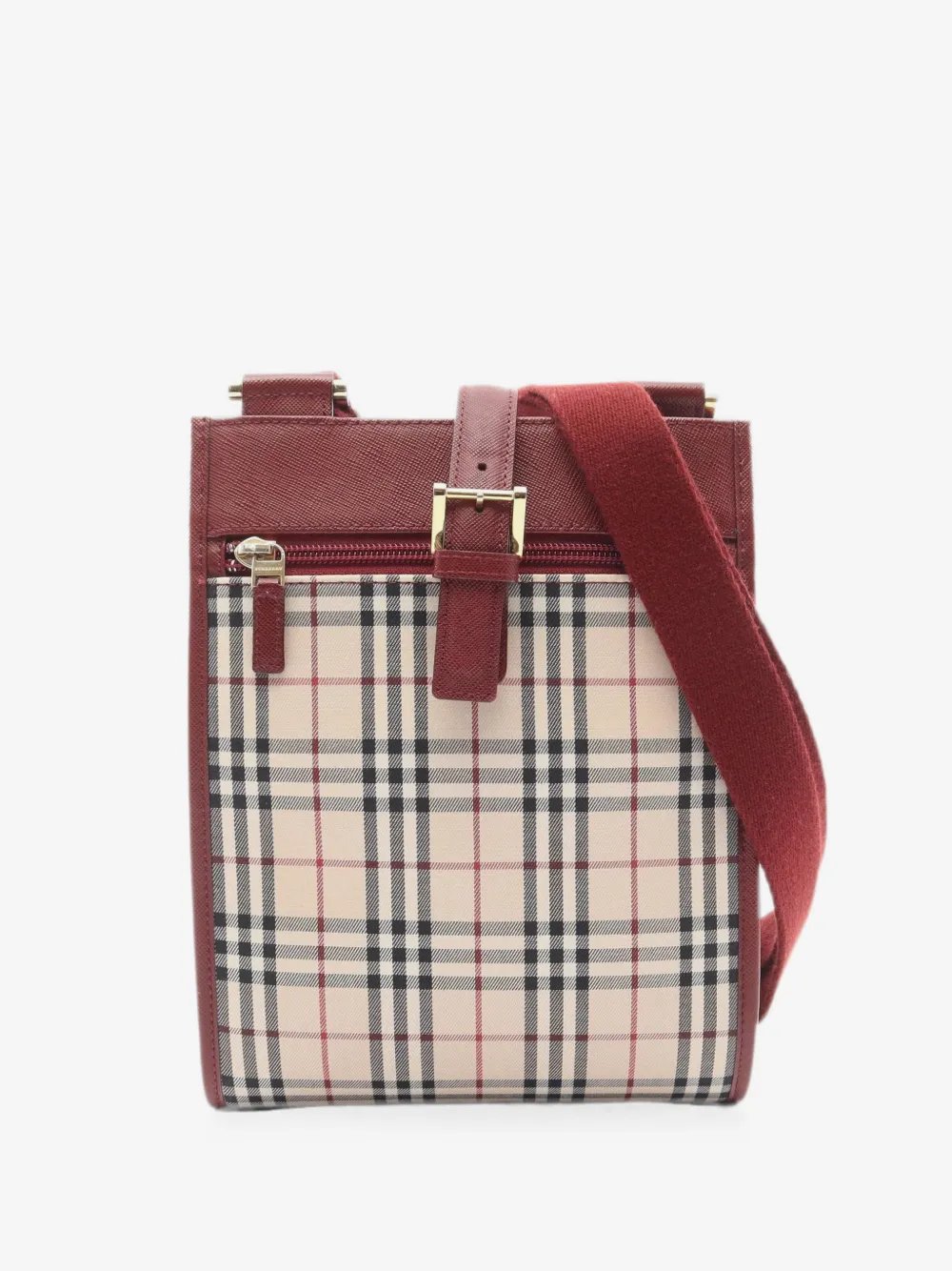 2000s Nova check canvas crossbody bag