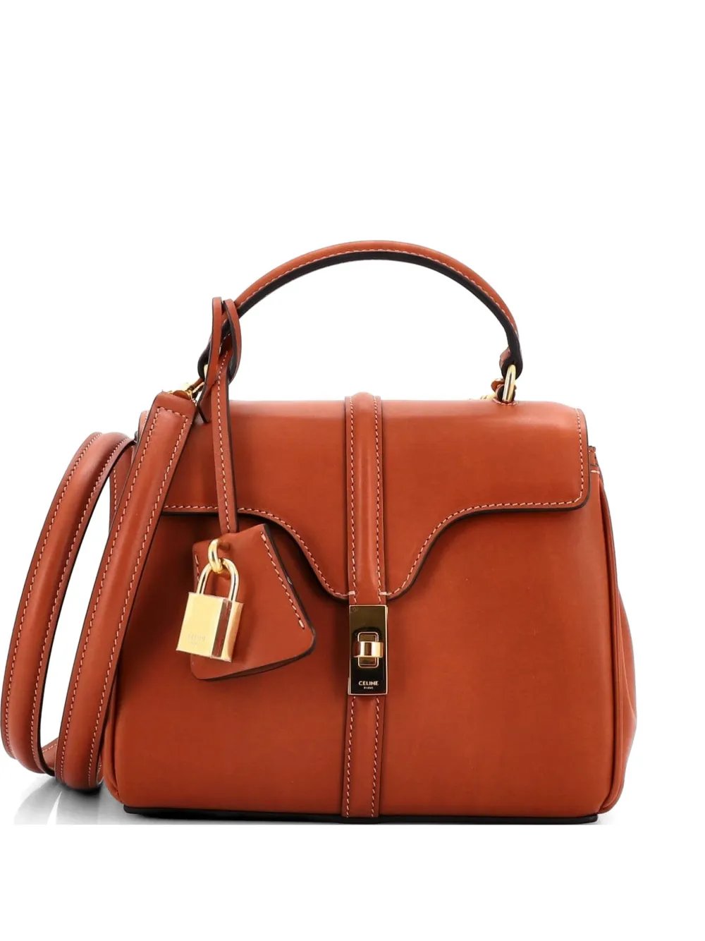 16 Top Handle Bag Smooth Calfskin Mini satchel