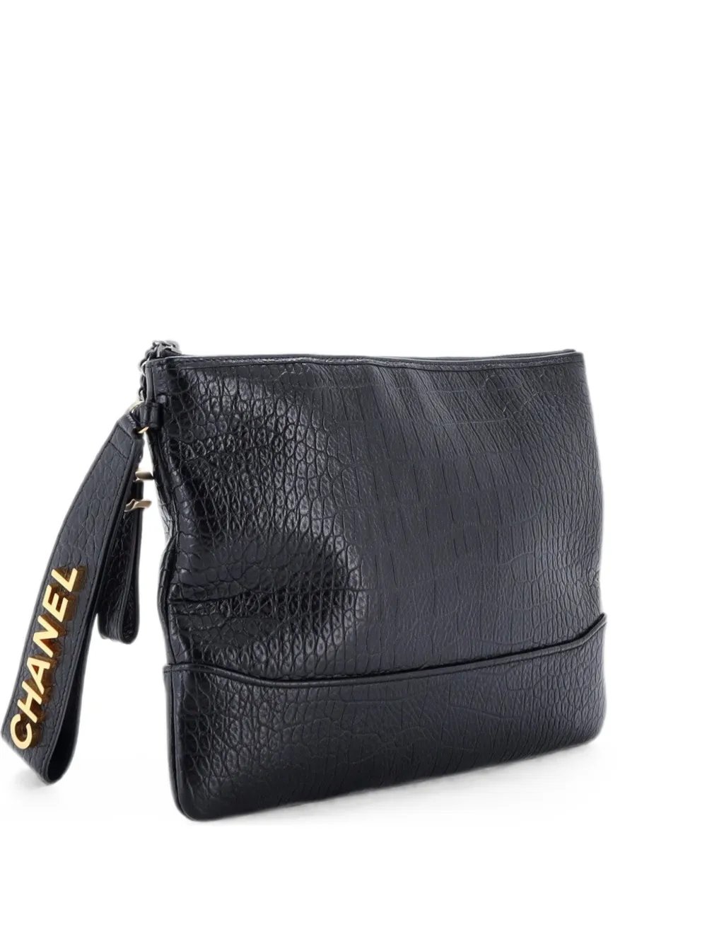 Gabrielle O Case Crocodile Embossed Calfskin Medium clutch bag