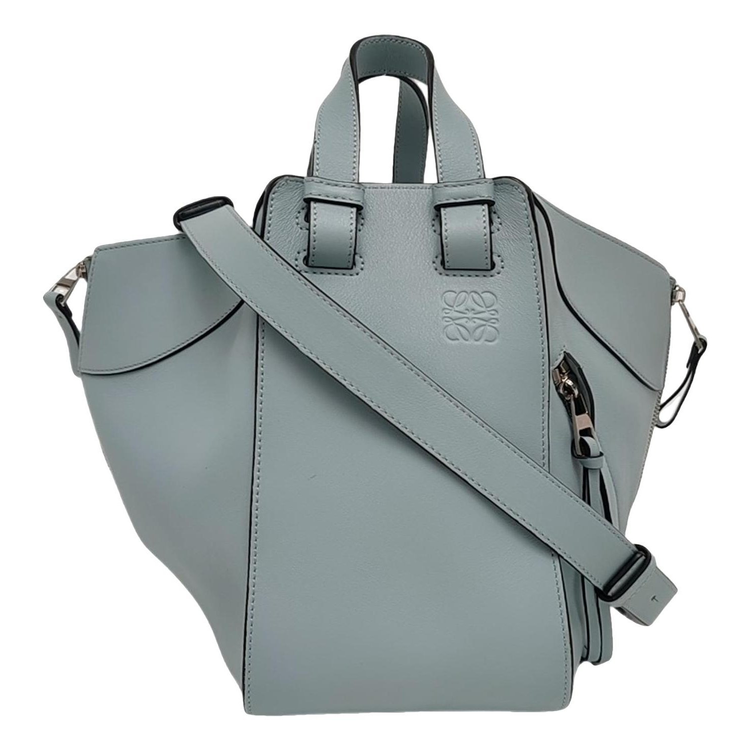 Hammock leather handbag