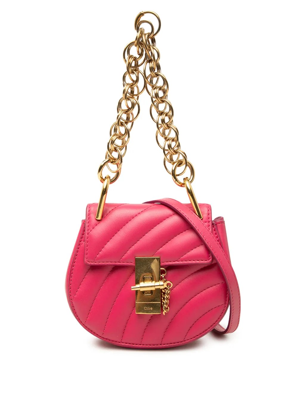 2018 Nano Quilted Leather Drew Bijou satchel