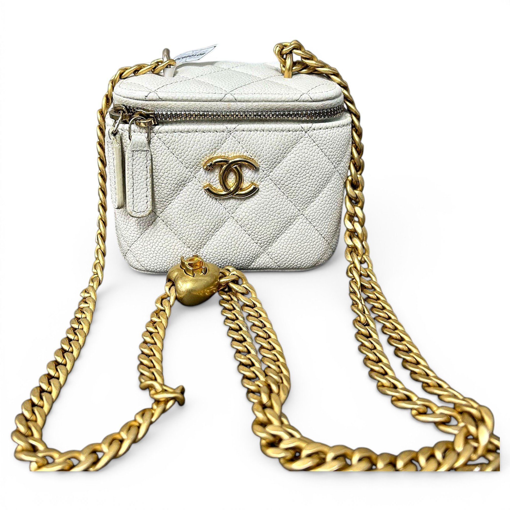 Trendy CC Vanity leather handbag