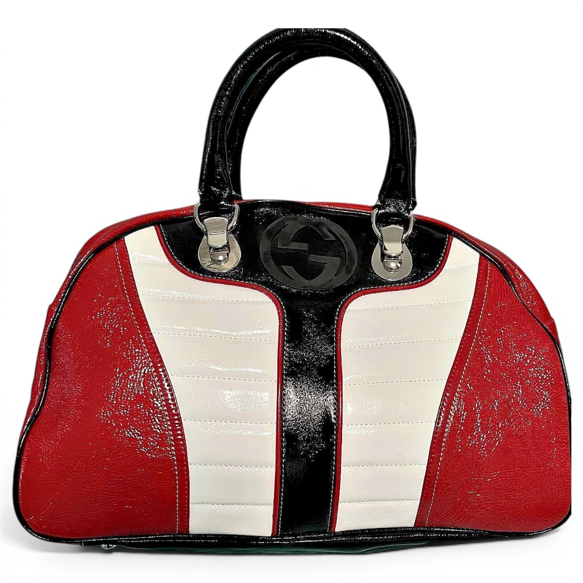 Sukey patent leather handbag