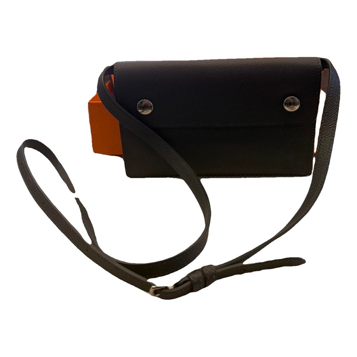 Hermesnap leather crossbody bag