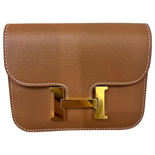 Constance leather clutch bag