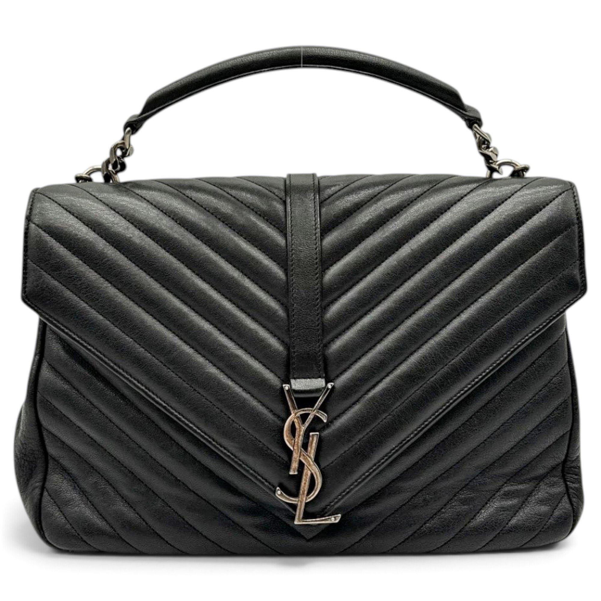 Collége monogramme leather handbag