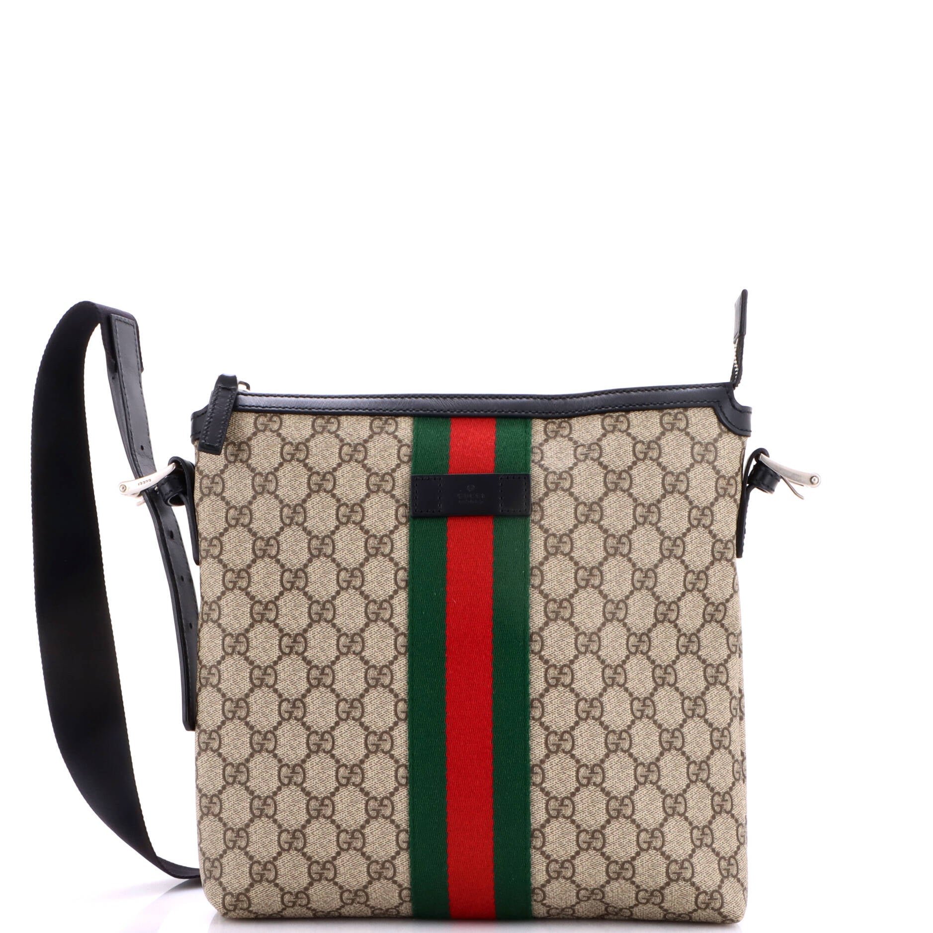 Web Messenger Bag GG Coated Canvas Medium