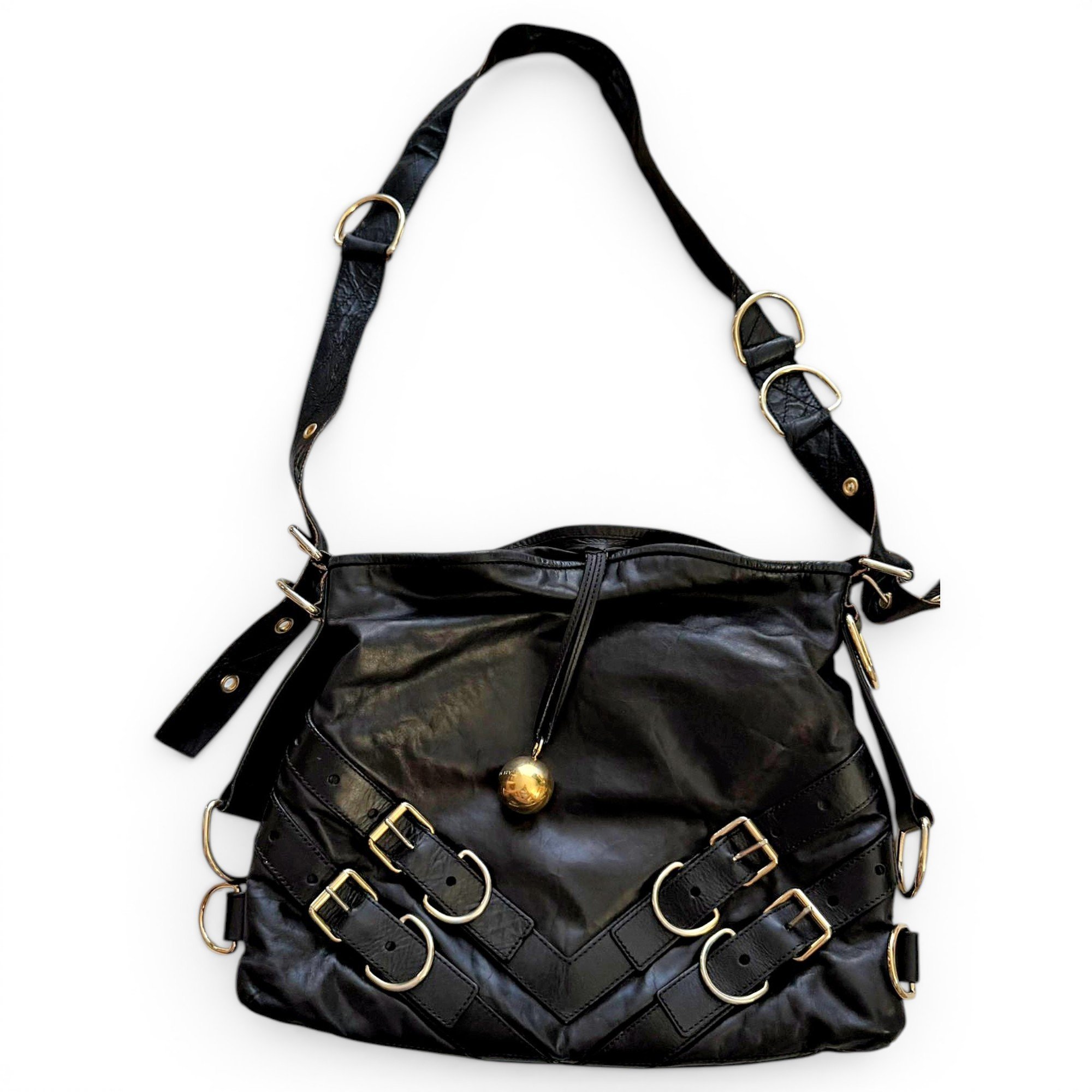 Voyou leather handbag