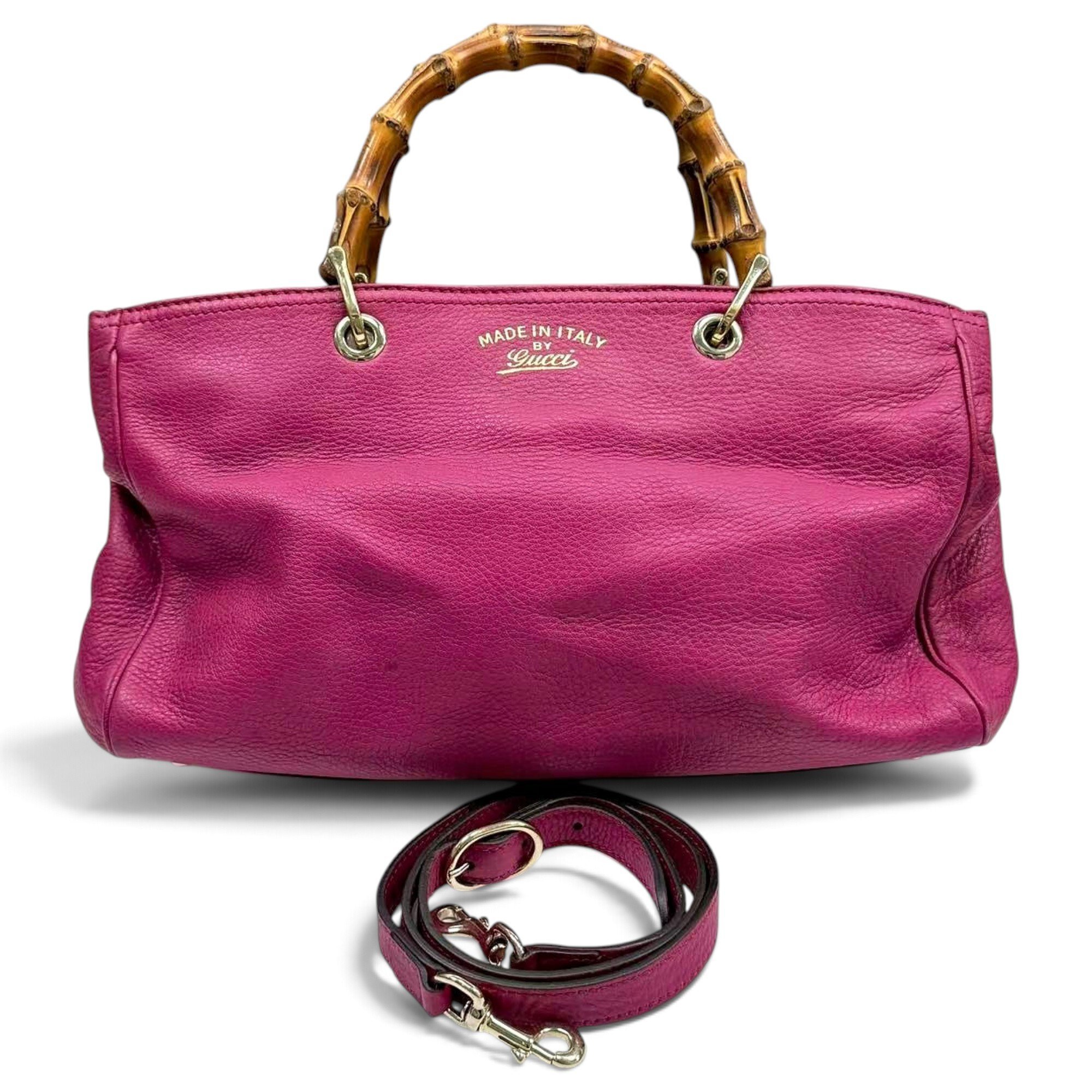 Bamboo Shopper leather tote