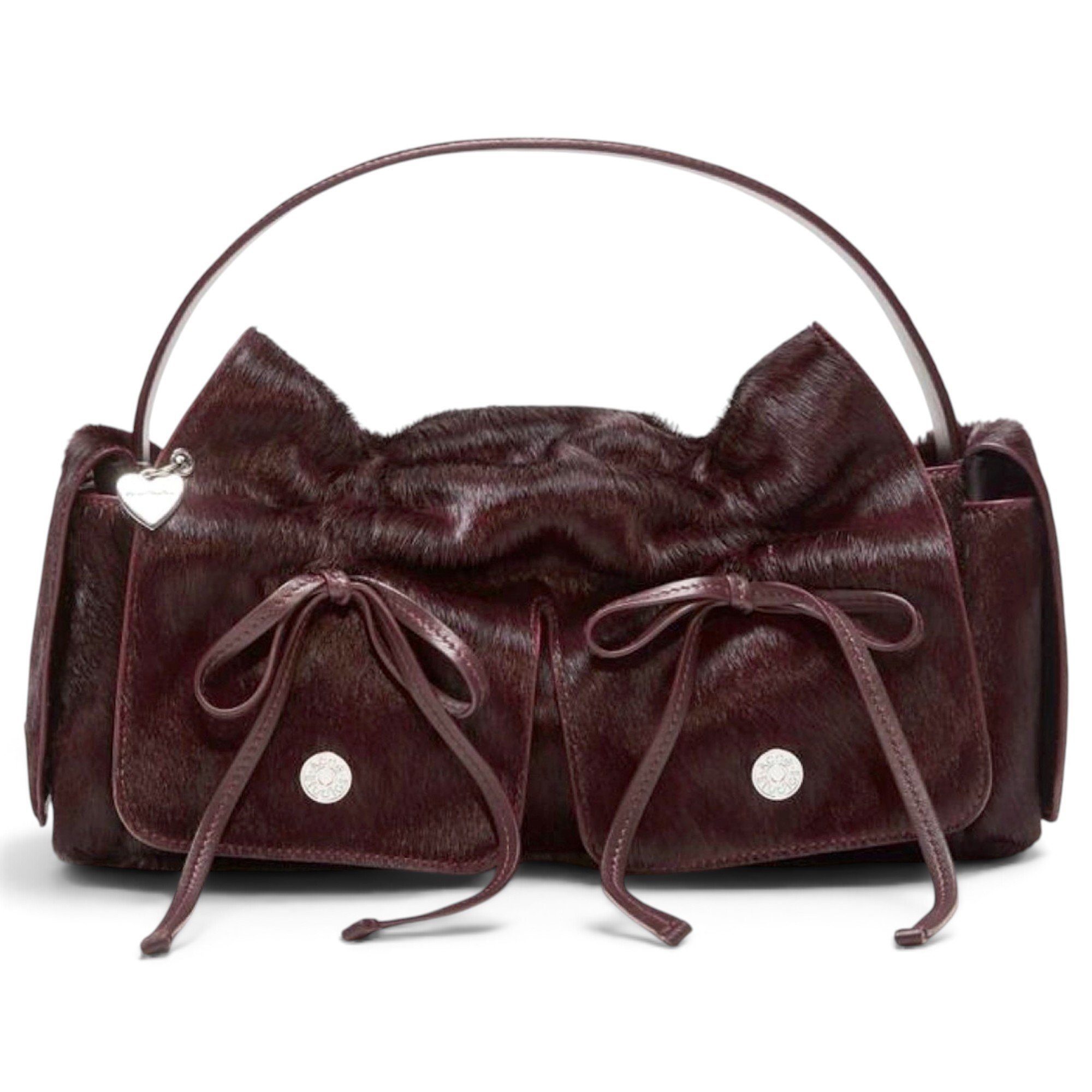 Multipocket pony-style calfskin handbag