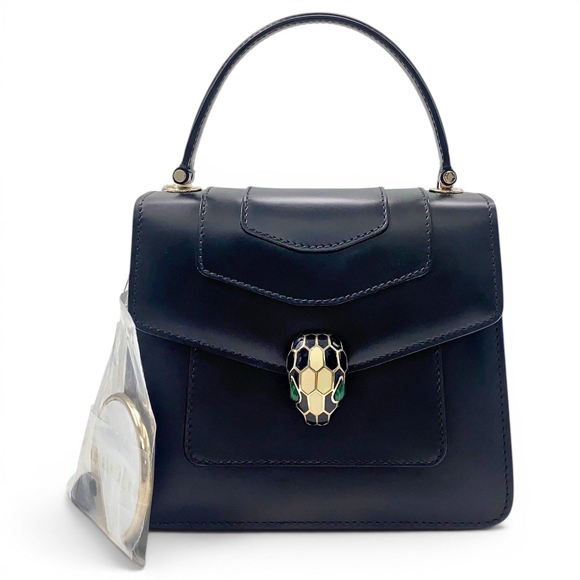 Serpenti leather handbag