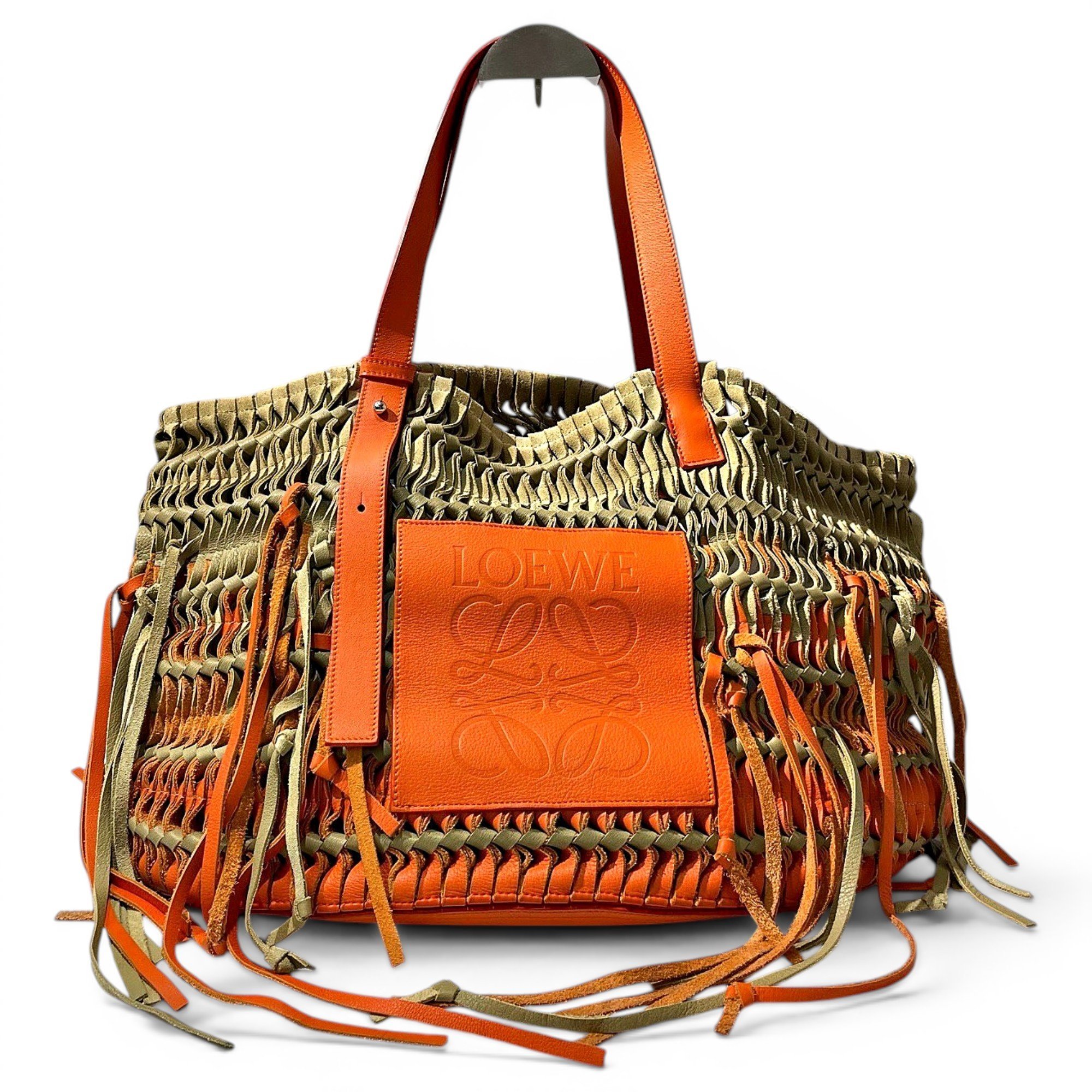 Anagram leather handbag