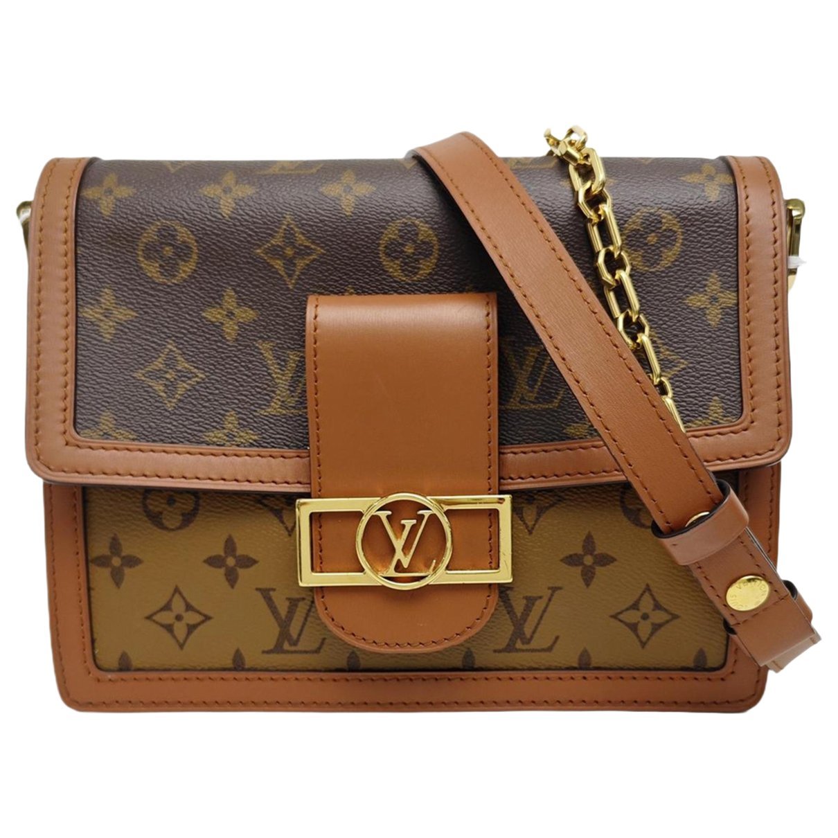Dauphine leather crossbody bag