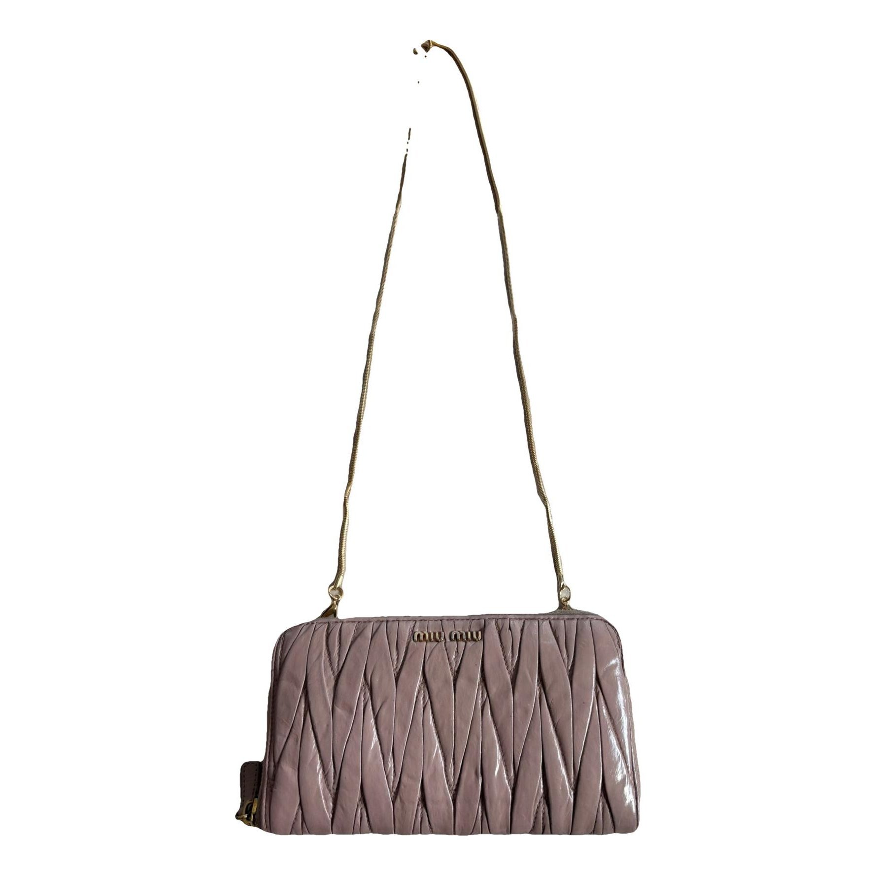 Leather clutch bag
