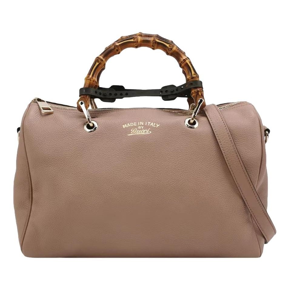 Bamboo Shopper leather tote
