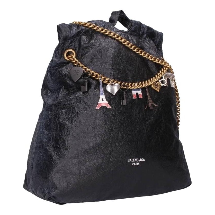 Hardware leather tote