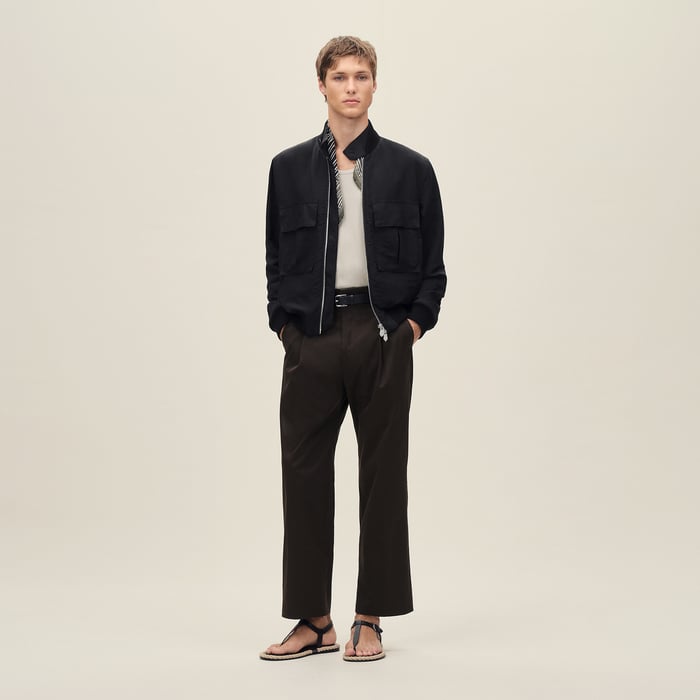 Noir Rib-trim Jacket