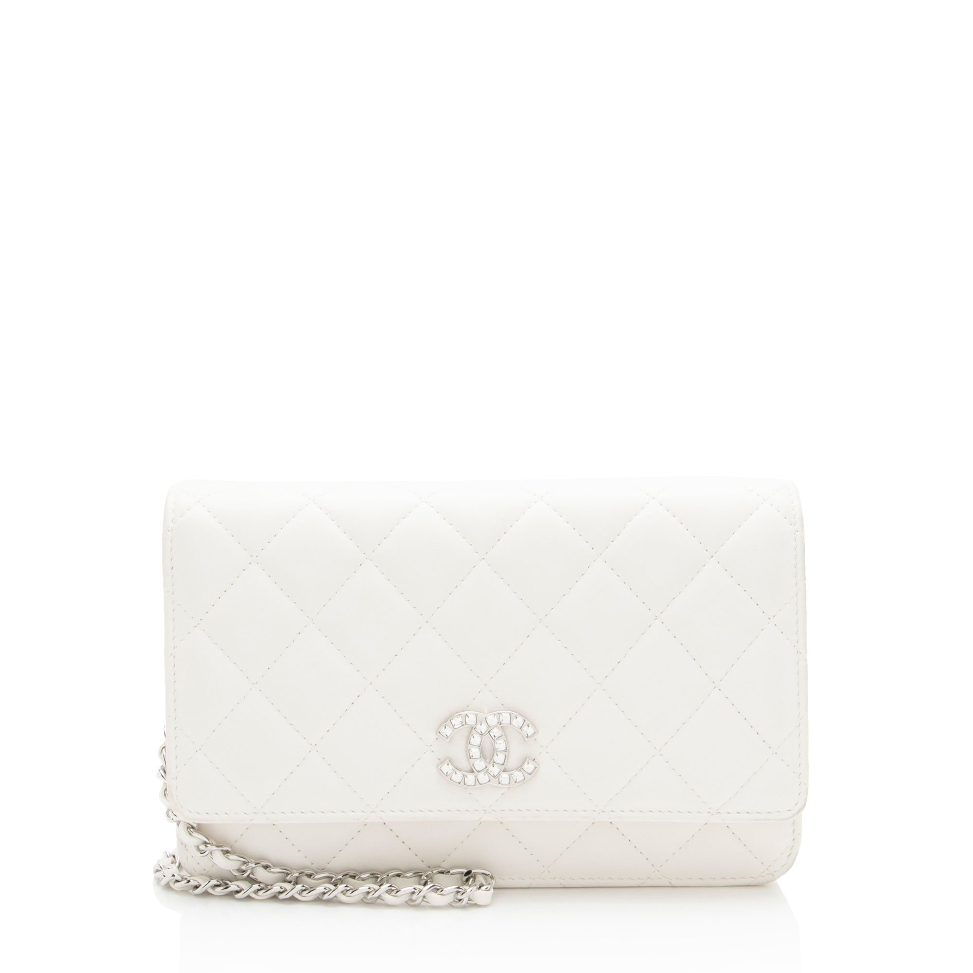 Wallet On Chain leather crossbody bag