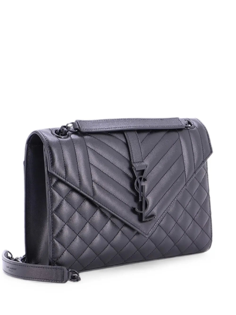 Classic Monogram Envelope Satchel Mixed Matelasse Leather Medium shoulder bag