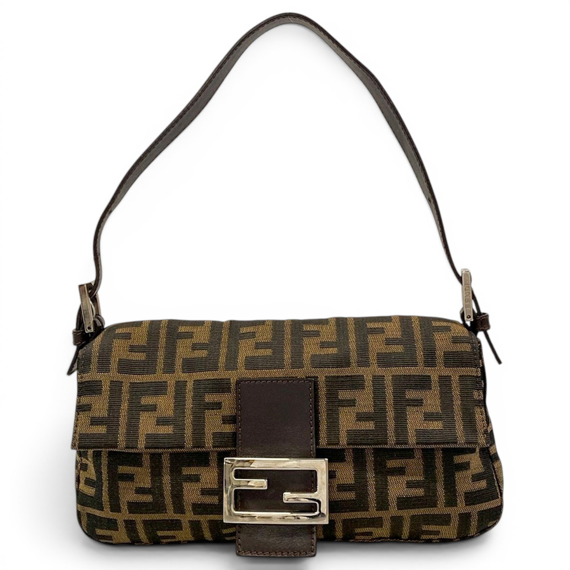 Pocket leather handbag