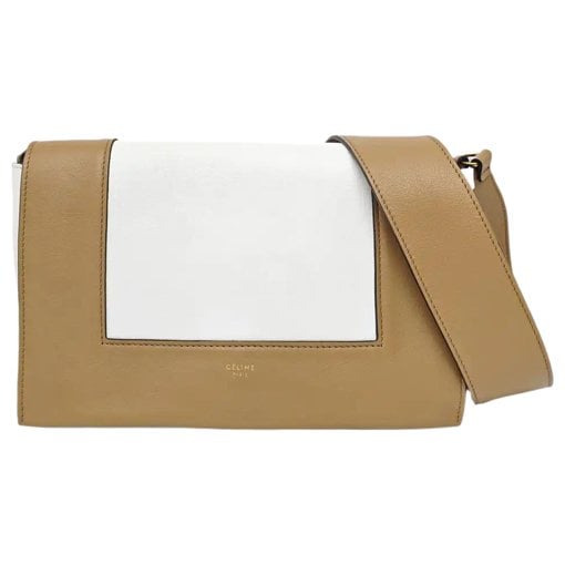 Frame leather handbag