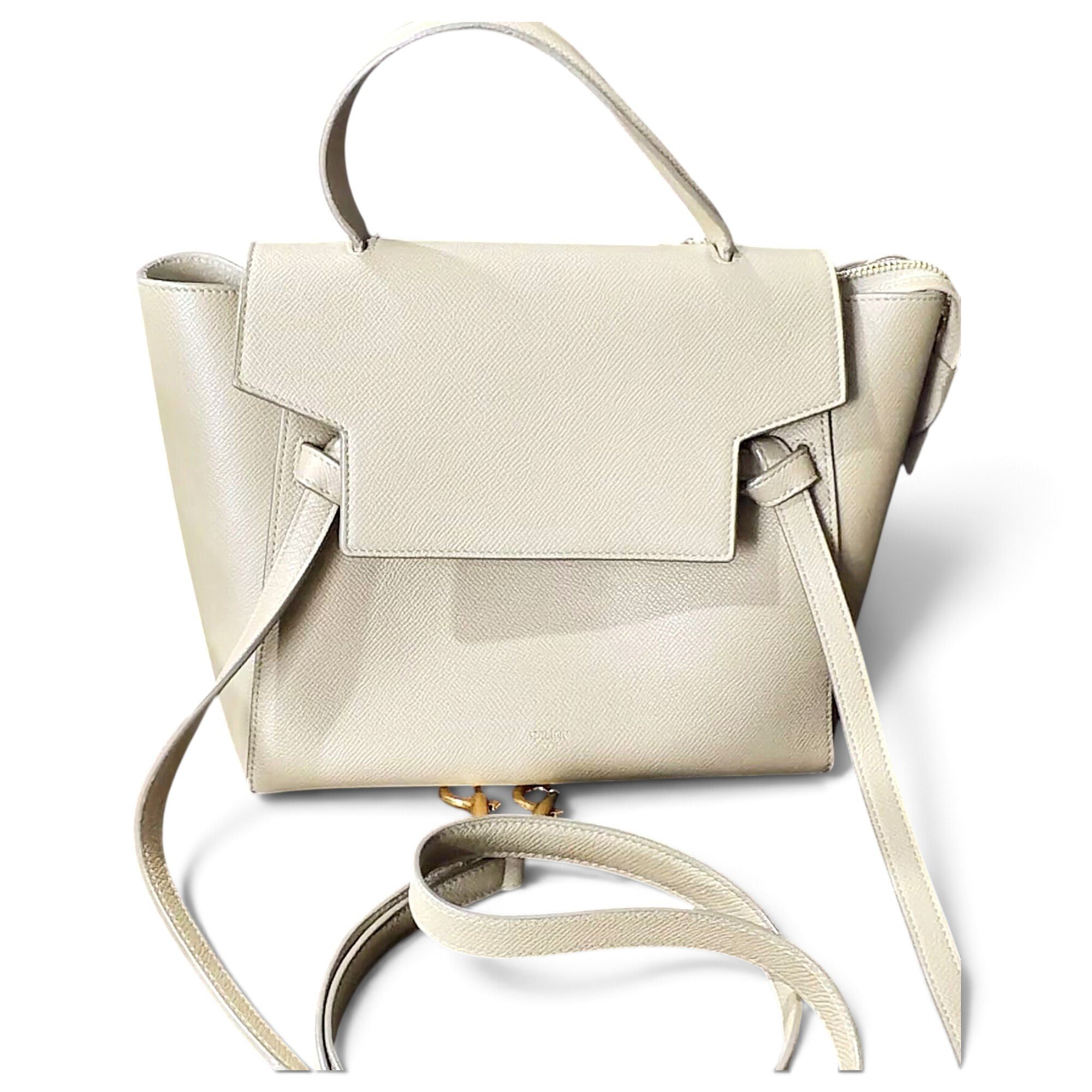 Belt leather handbag