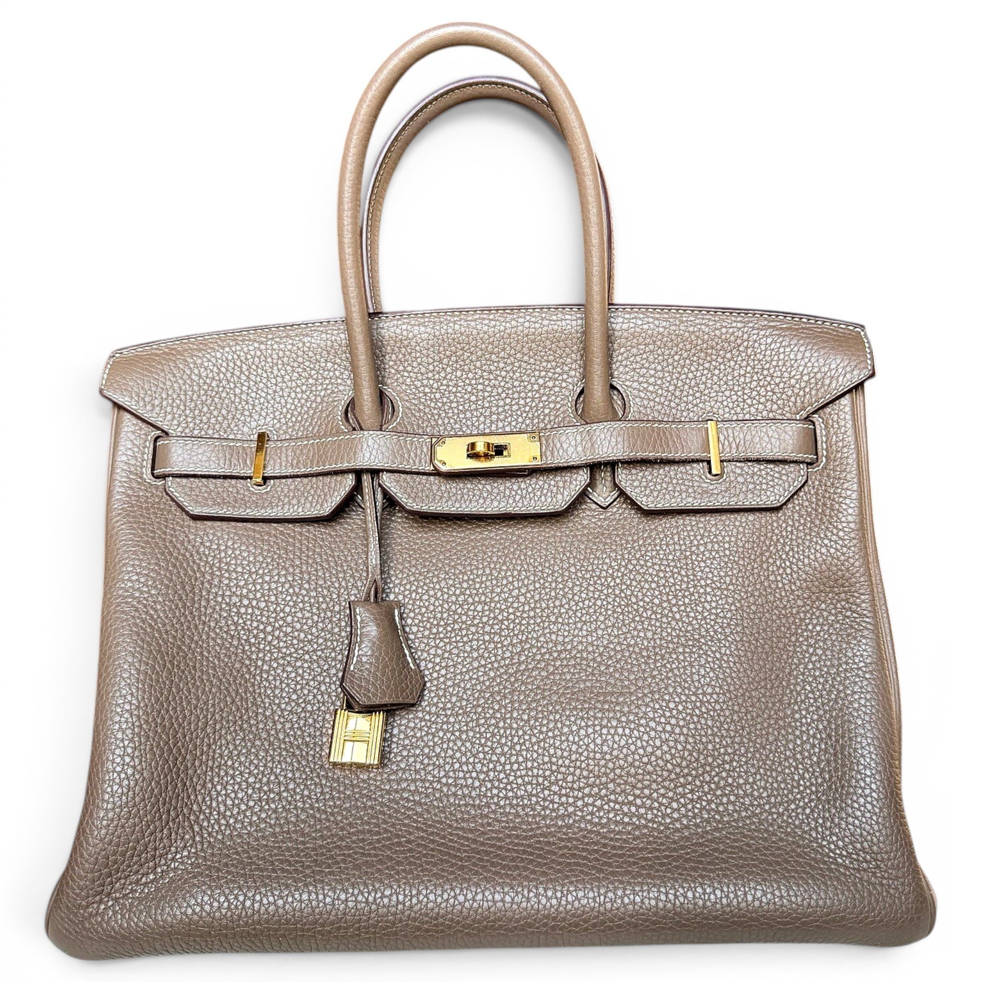 Birkin 35 leather handbag