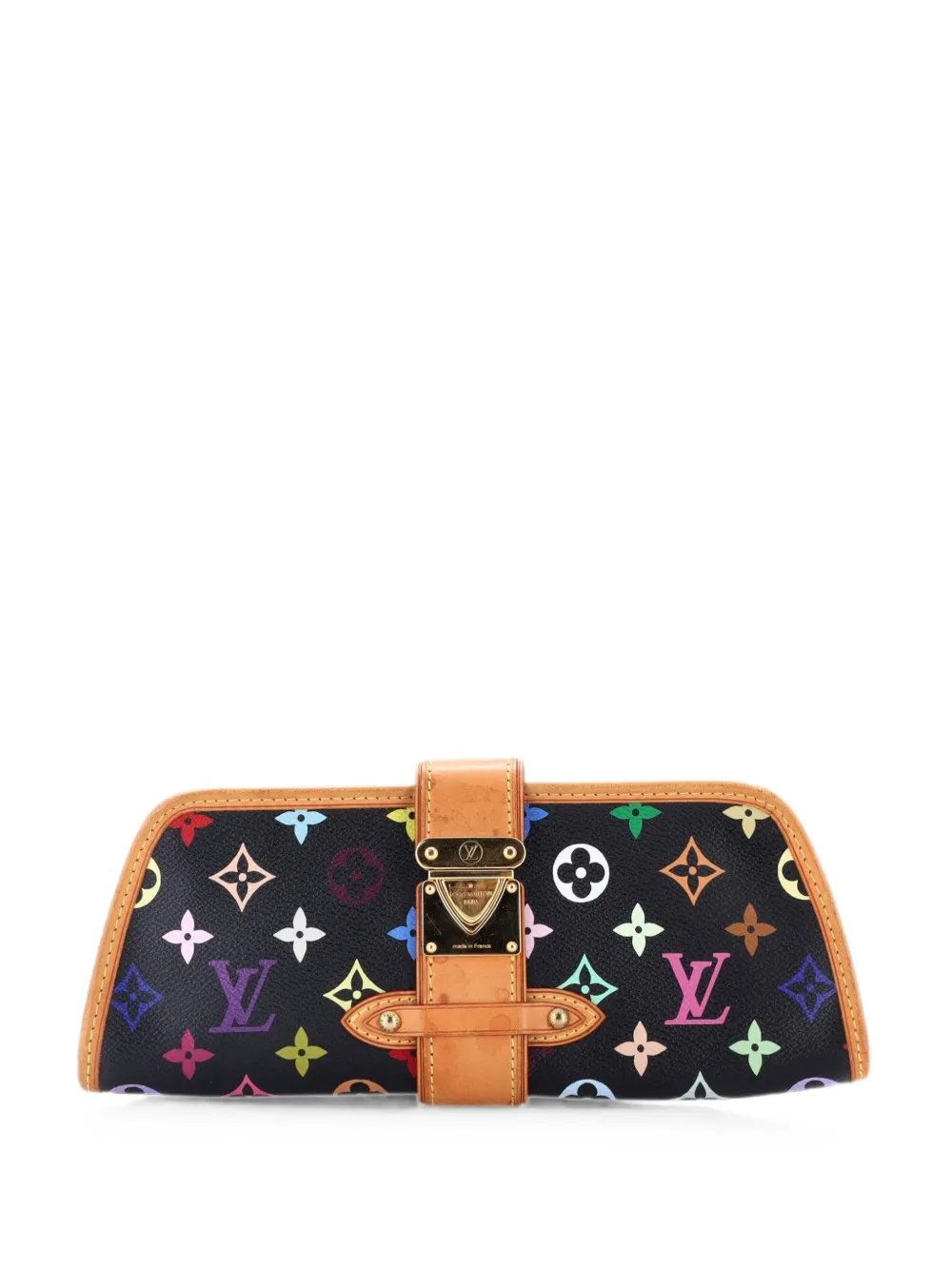 Shirley Handbag Monogram Multicolor clutch bag