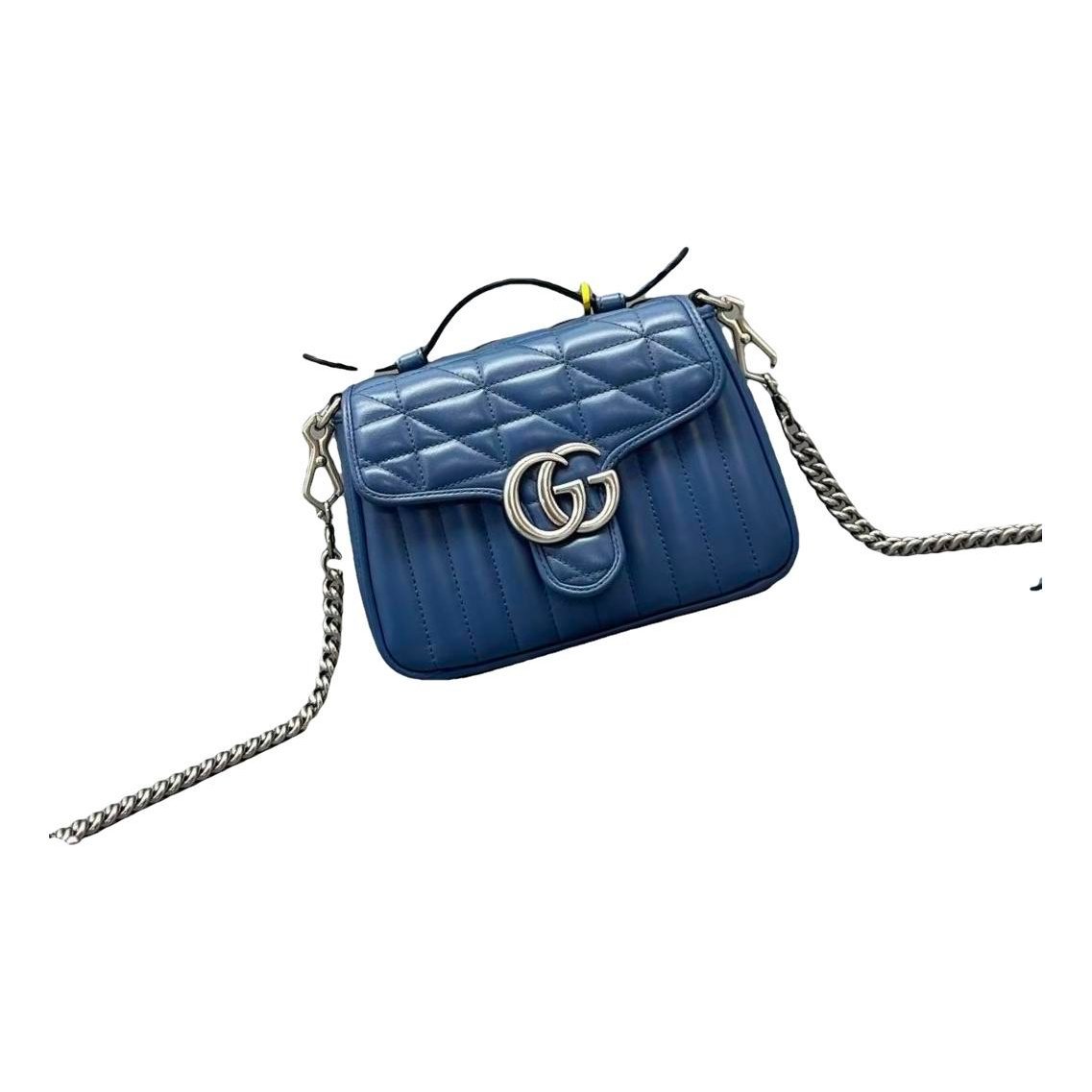 GG Marmont Flap leather handbag