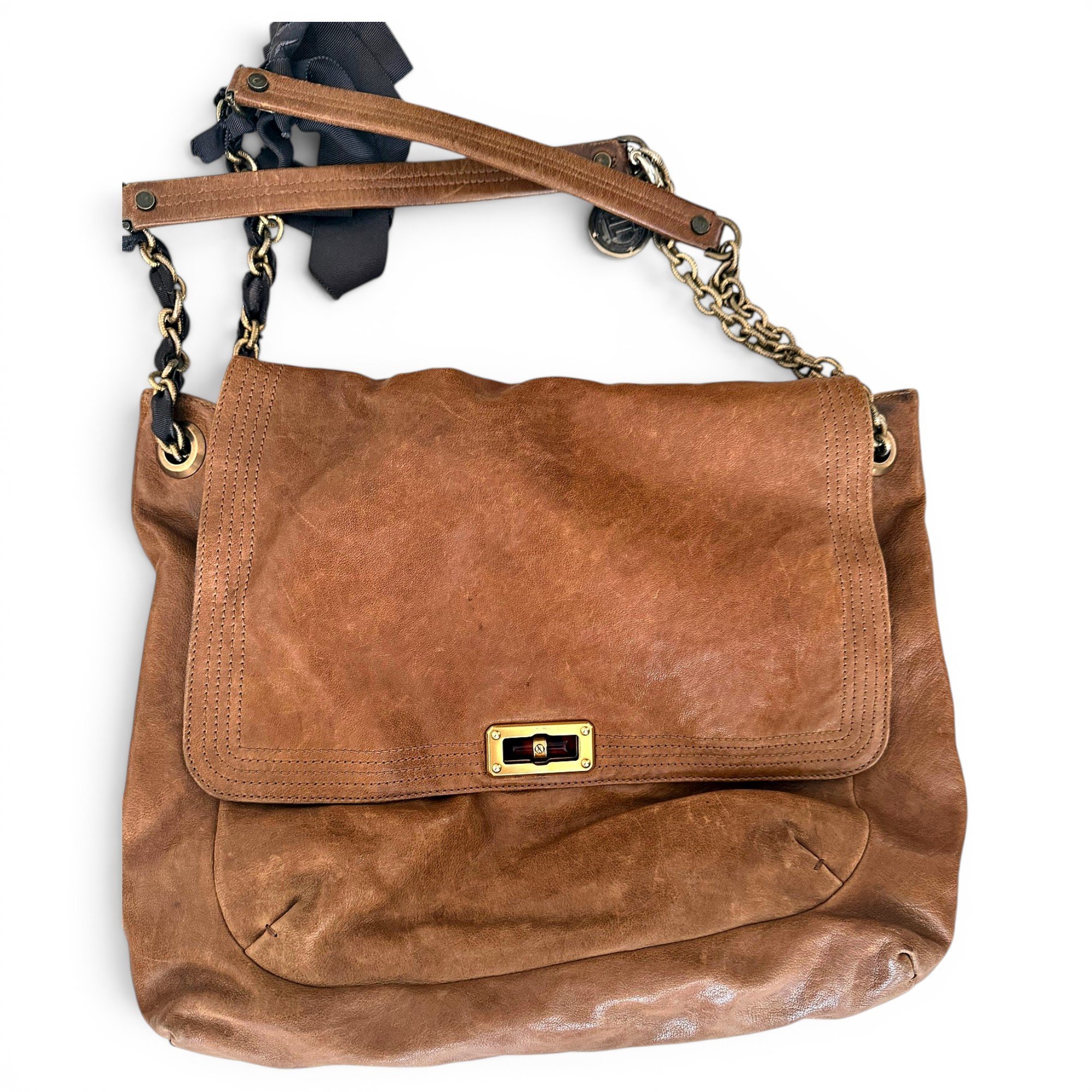 Happy leather handbag