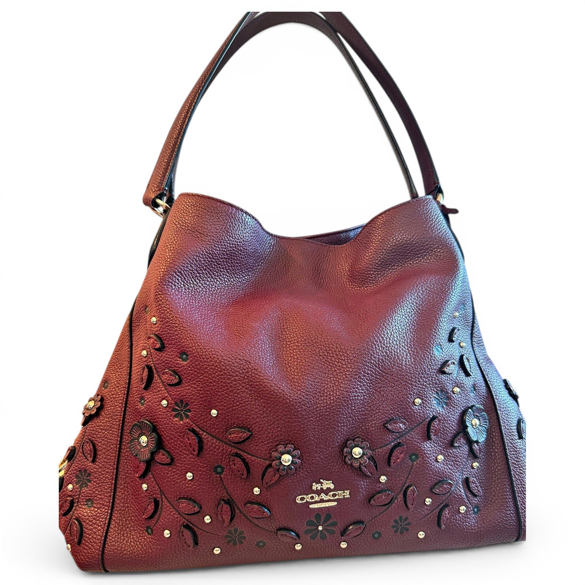 Edie leather satchel