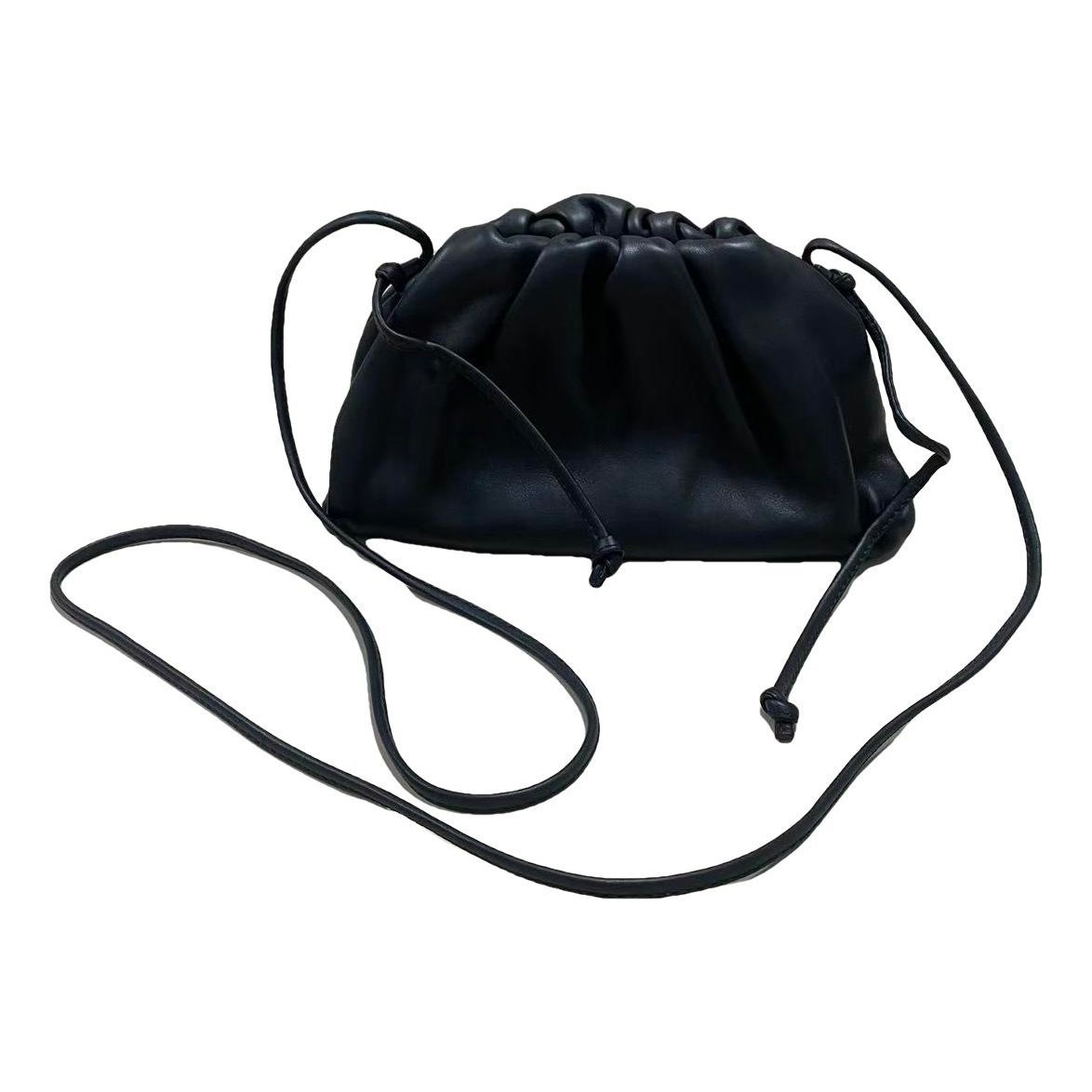 Pouch leather handbag