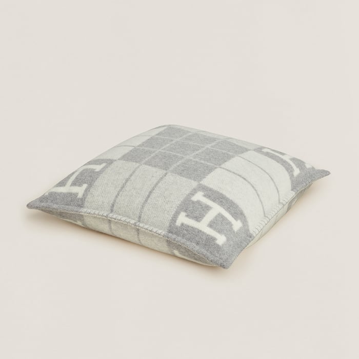 Écru Gris Clair Avalon III Pillow, Small Model